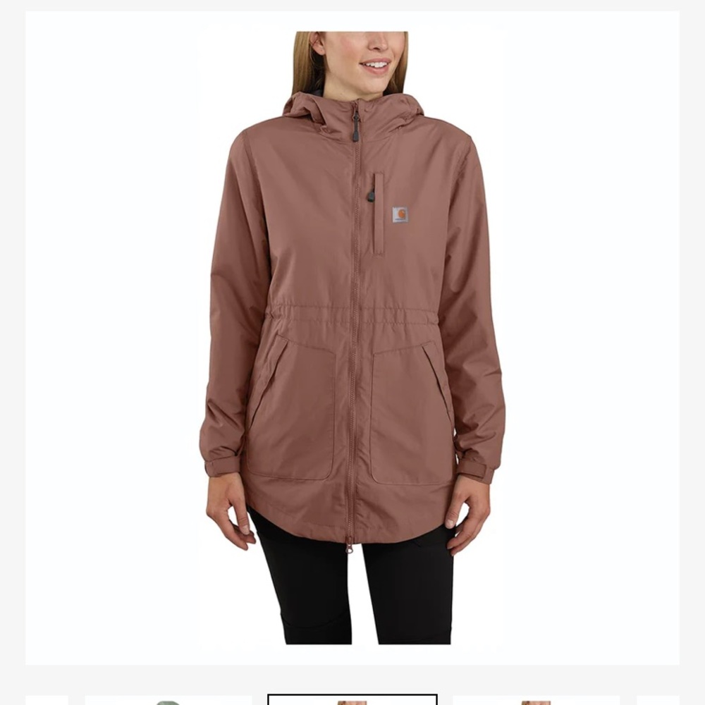 Carhartt Women’s Rain Defender Hooded Lightweight Coat Jacket